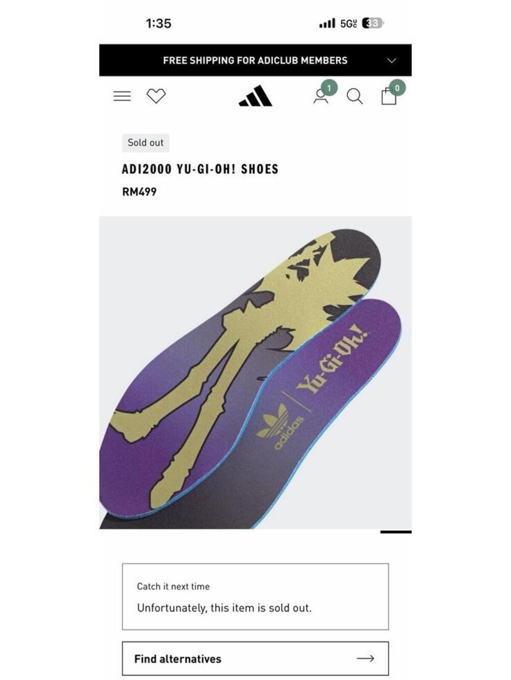 adidas x Yu-Gi-Oh! Men’s Low Top Lace-Up Sneakers Black Purple - Picture 13 of 13